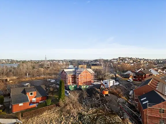 Prosjektert tomannsbolig med høy standard.