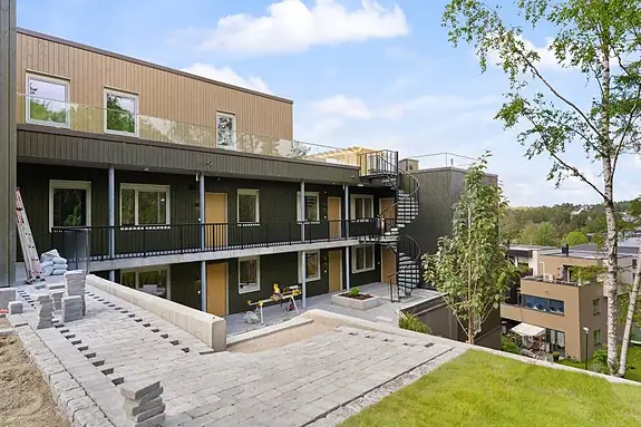 Fellesarealer blir svært hyggelig opparbeidet
