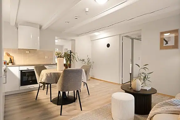 Det er vannbåren varme, perfekt på kalde dager