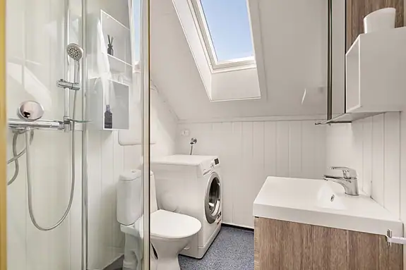Badet i 2. etasje har varme i gulv