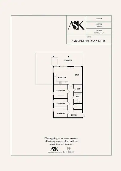 Plantegning - romslig og god plass