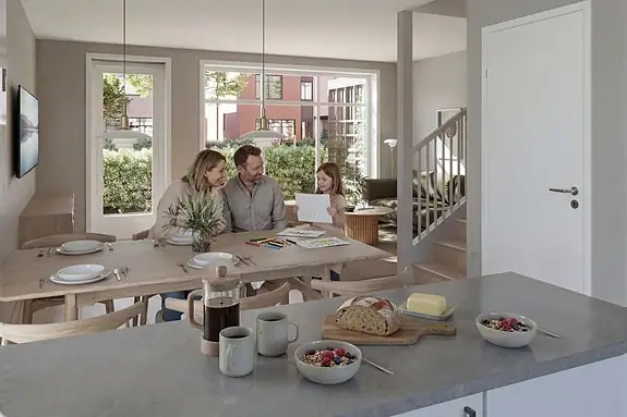 Illustrasjon fra en annen bolig på feltet