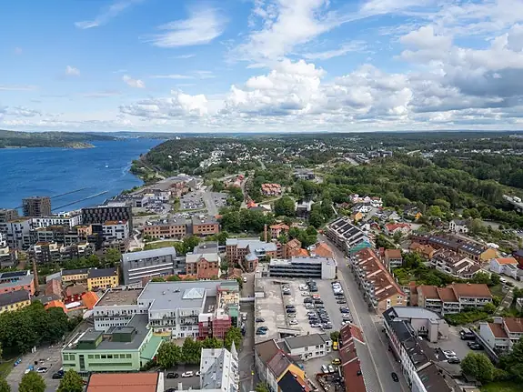 Fra området er det kort vei til alt Moss sentrum har å by på