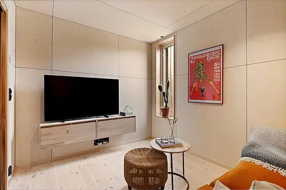 En egen TV-stue gir mulighet for å trekke seg litt tilbake