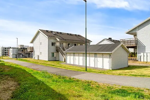 Leiligheten benytter seg av utvendig bod