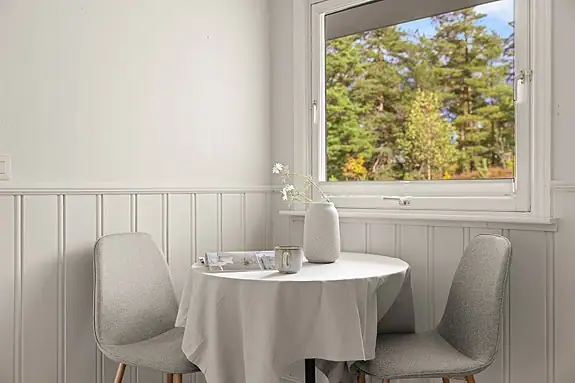 Det er også plass en liten spisegruppe her