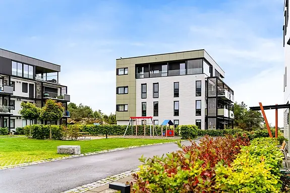 Fellesarealer er svært pent opparbeidet